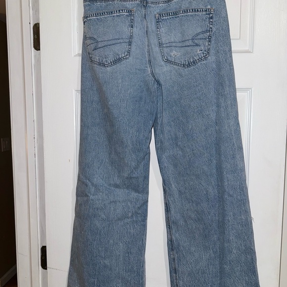 american eagle super high-rise baggy wide leg jeans - 8 short - Picture 7 of 14